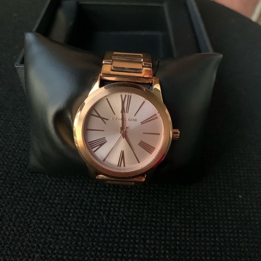 Rose gold Michael Kors watch